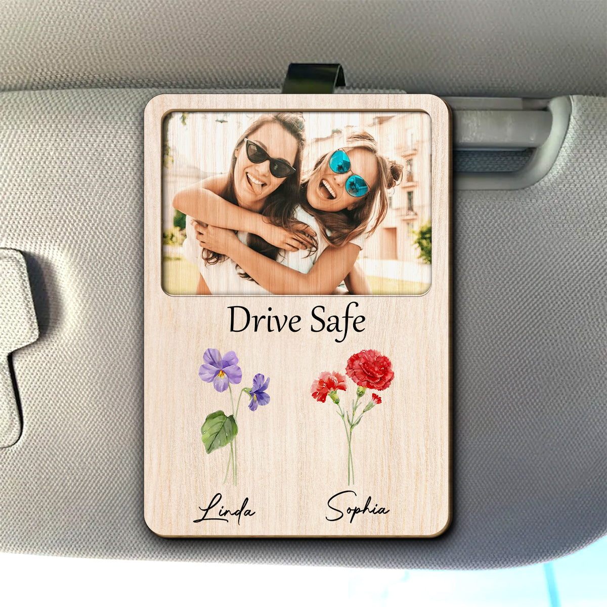 Bestie Drive Safe – Personalized Custom Car Visor Clip
