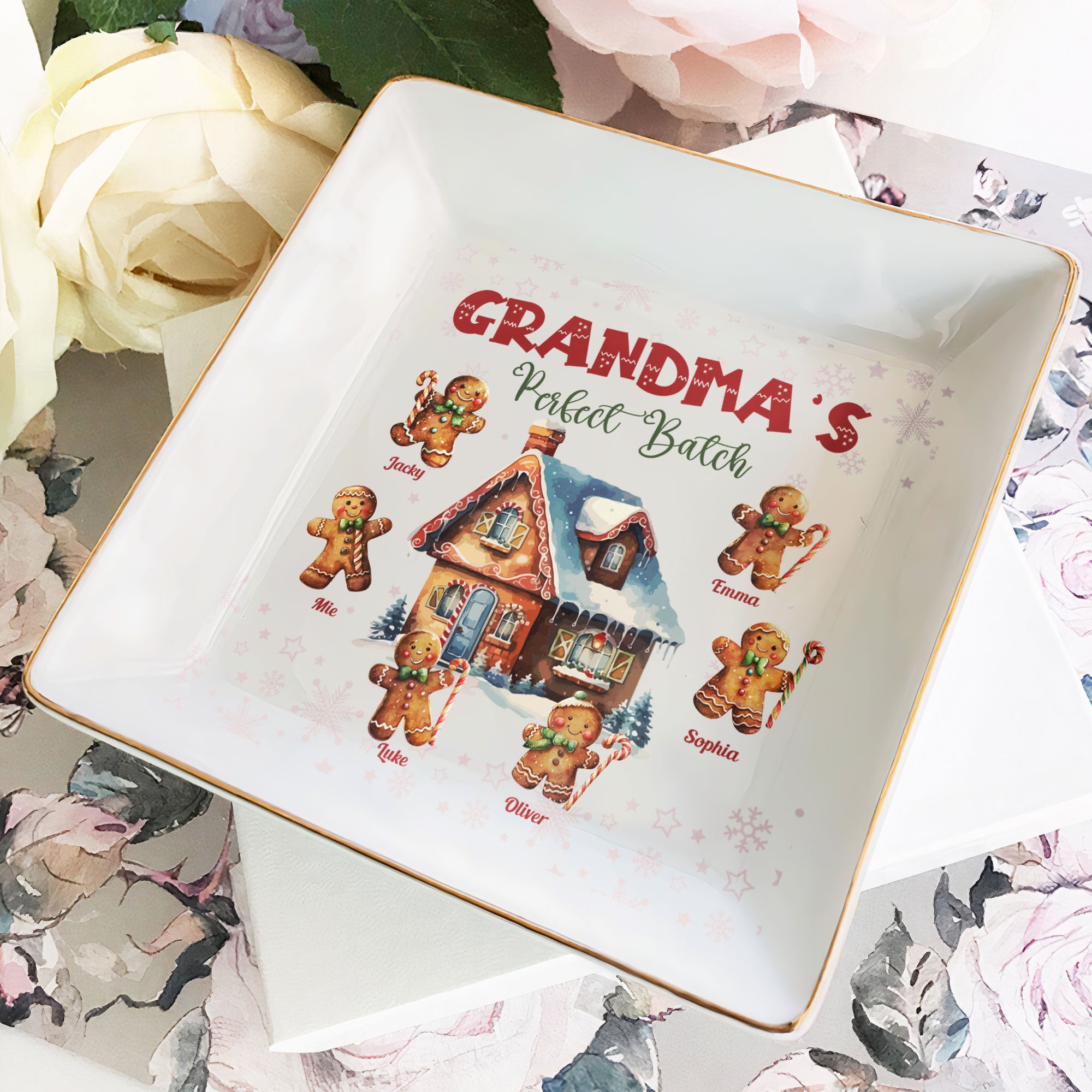 Christmas Gift Grandma’s Perfect Batch – Personalized Jewelry Dish