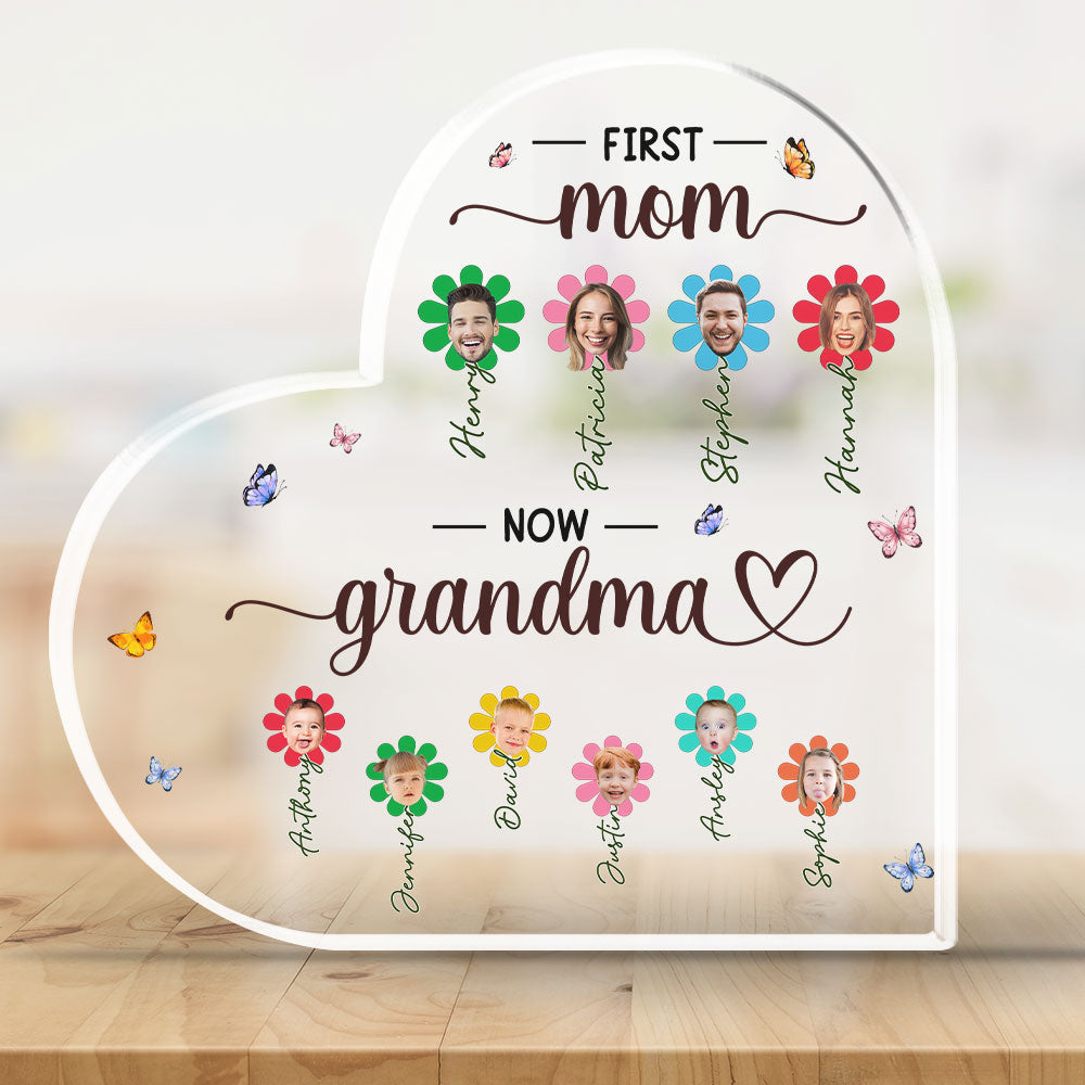 First Mom Now Grammy – Personalized Custom Acrylic Plaque