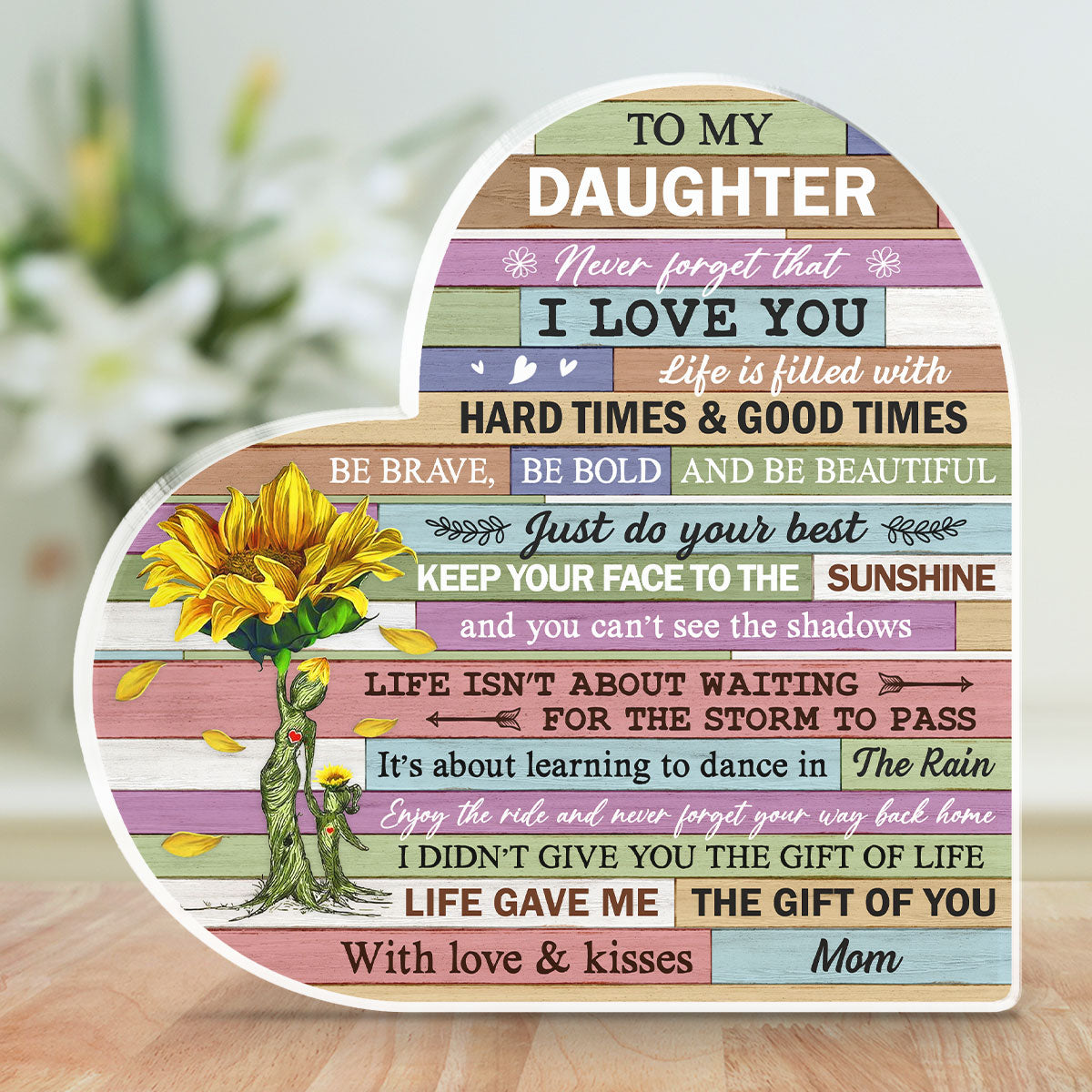 Life Gave Me The Gift Of You – Personalized Custom Acrylic Plaque
