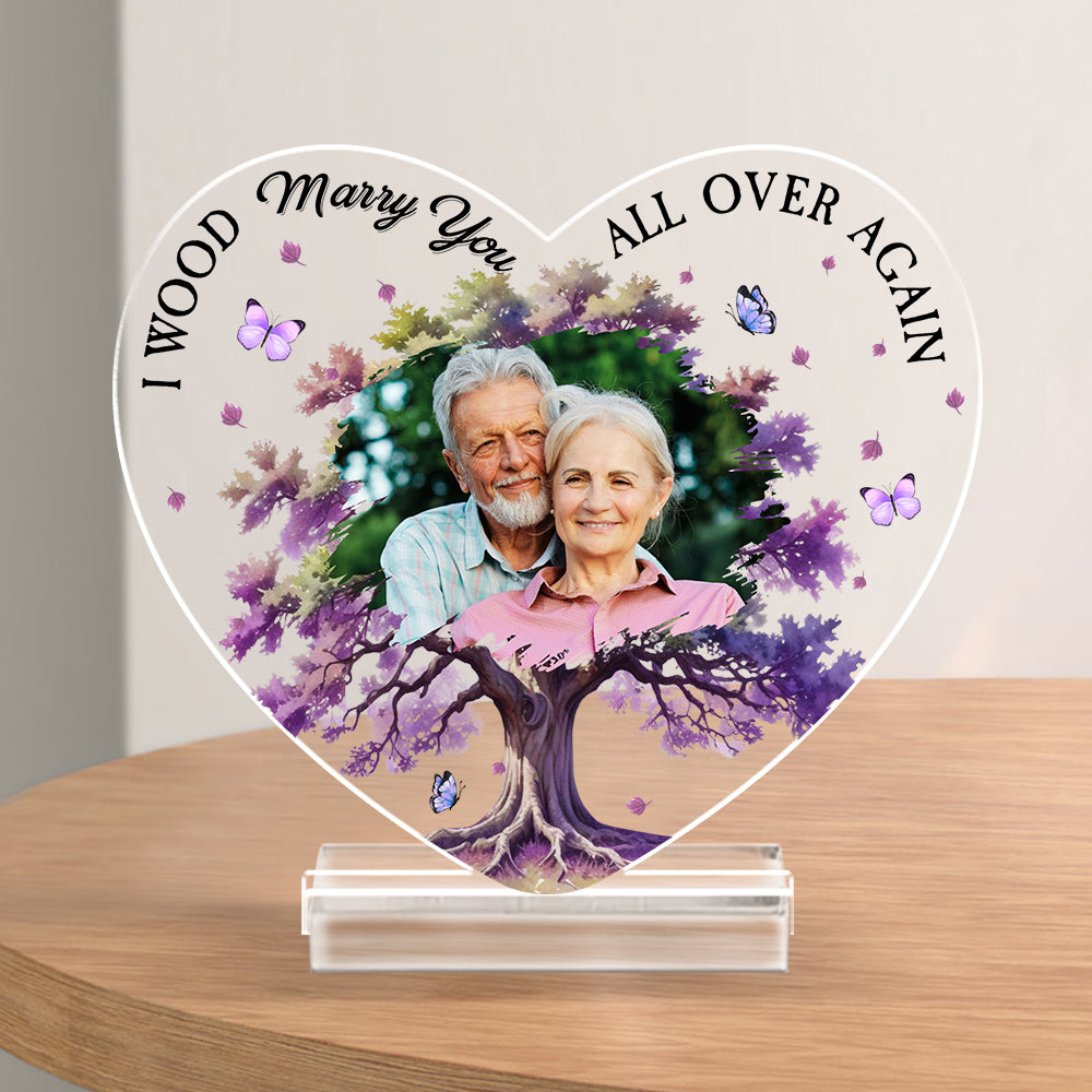 Marry You All Over Again – Personalized Custom Acrylic Plaque With Base